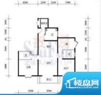 武夷·城市左岸38型标准层E户型面积:119.53平米