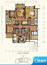 御园平层官邸户型图（售完） 4面积:360.00平米