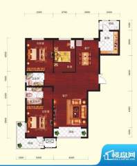 云河墅3居户型 3室2厅2卫1厨面积:144.00平米