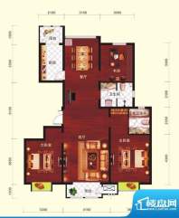 云河墅3居户型 3室2厅2卫1厨面积:146.00平米