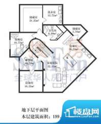 北京玫瑰园北美D3地下层 4室2厅面积:199.00平米