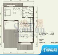 燕西台L二层户型图 2室1卫面积:88.51平米