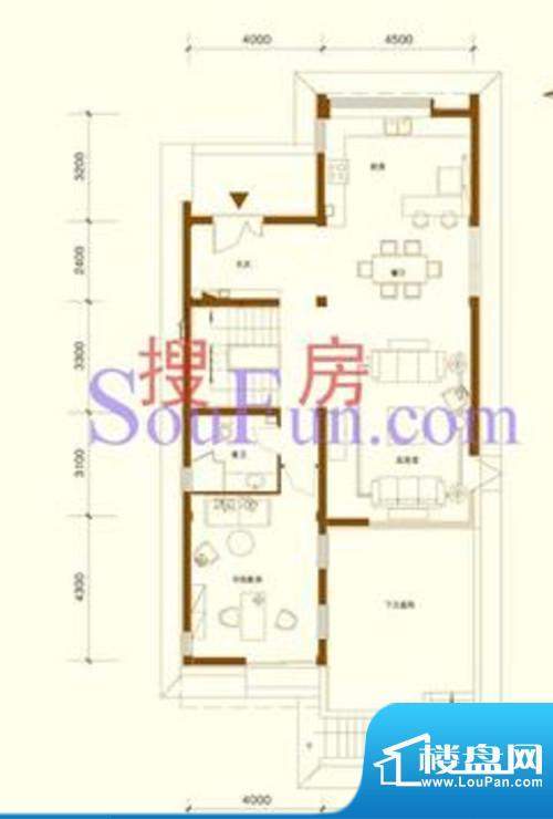 碧水庄园A区水吟F首层户型 面积:117.48平米