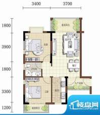 观澜雅苑3~6号房 2室2厅1卫面积:78.76平米