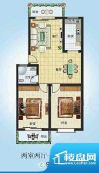 观澜雅苑 2室 户型图面积:91.00平米