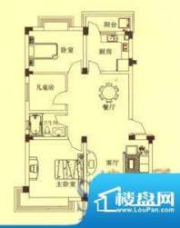 和顺东方花园B1户型 3室2厅2卫面积:100.00平米