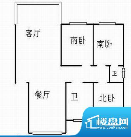 新华阳光国际 3室 户型图面积:130.00平米