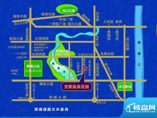 宝泰温泉花园交通图