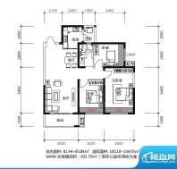 锦地翰城二期风雅颂歌户型图 3面积:104.95平米