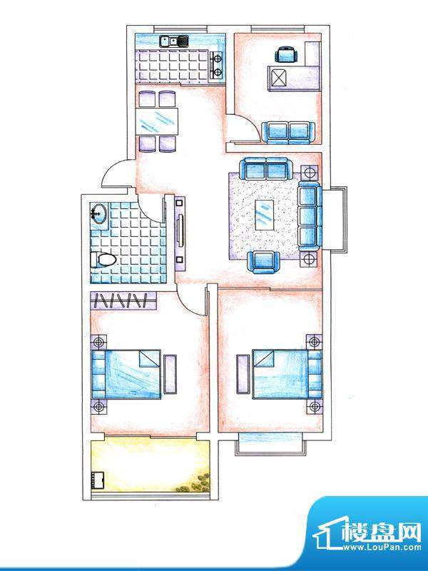 华安东方明珠二期住宅户型图 3