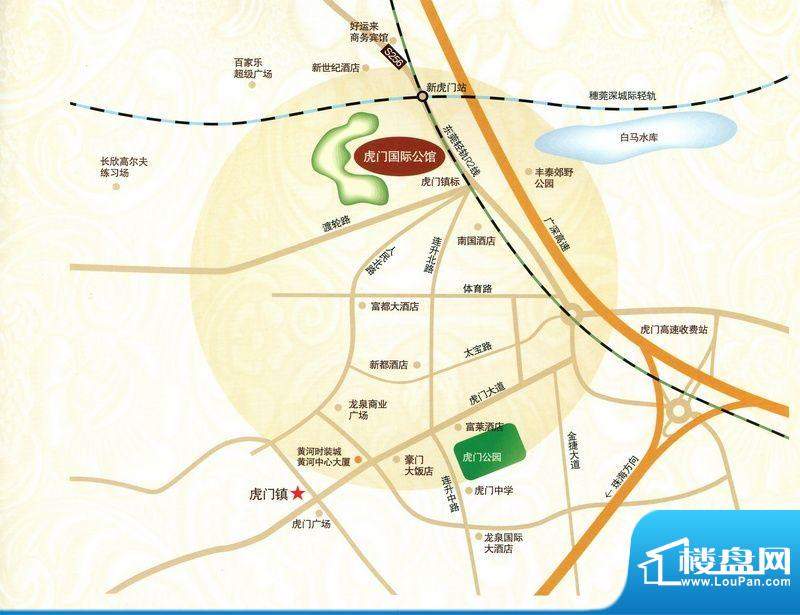 虎门国际公馆交通图