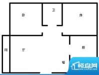 滨江豪园 2室 户型图面积:81.00平米