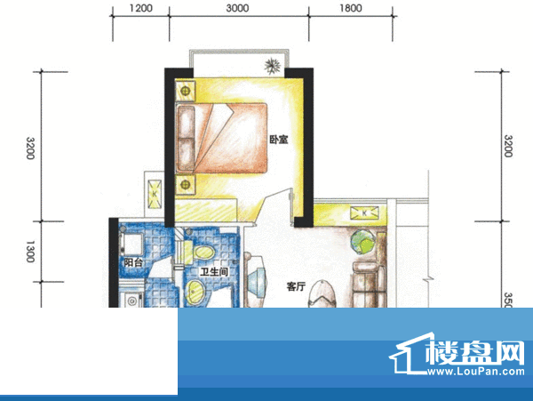 滨江豪园 3室 户型图面积:135.00平米