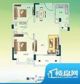 滨江豪园 2室 户型图面积:81.00平米