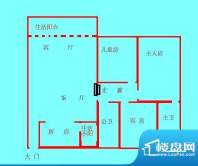 万科金域华府二期 2室 户型图面积:80.00平米