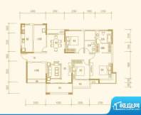 悦榕东岸20栋标准层蓝爵 3室2厅面积:152.00平米