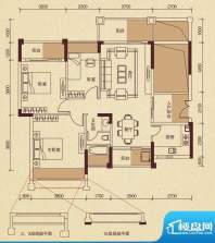 香缤雅苑10栋1单元03户型 3室2面积:100.00平米