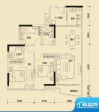 星城国际花园二期10栋标准层G2面积:97.36平米