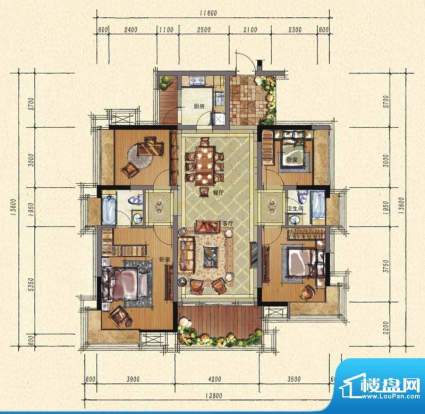 3栋标准层1单元20+03房