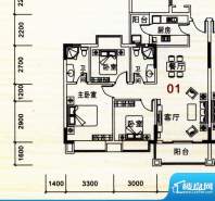 阳光粤港二期26栋4-10层01户型面积:95.23平米