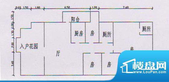 虎门地标 3室 户型图