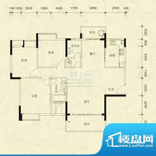 翠湖豪苑四期三房二厅二卫 3室面积:132.50平米