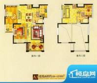 金山福地A3户型 2室2厅1卫1厨面积:120.00平米