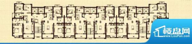 滨湖御景湾2#楼平面图 3室2厅1面积:89.40平米