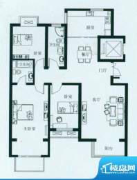 豪绅嘉苑A3F户型 3室2厅2卫1厨面积:145.00平米