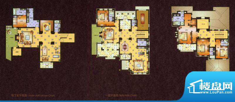 檀香山檀宫X5户型 6室6厅7卫1厨面积:515.00平米