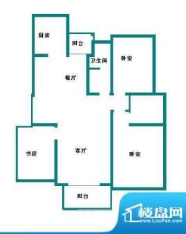 东南郡 3室 户型图面积:136.00平米