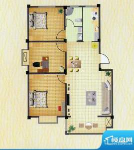 徐矿城多层C1户型 3室2厅1卫面积:109.12平米