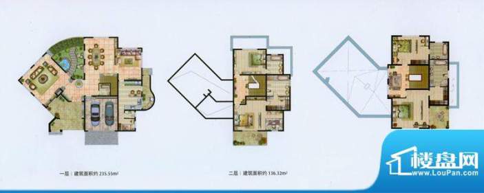 湖森堡C8户型 5室5厅6卫1厨面积:492.84平米