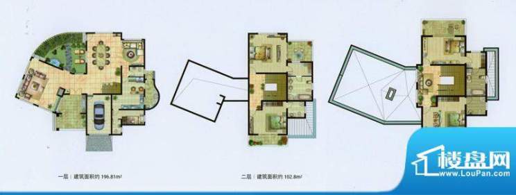 湖森堡C12户型 5室4厅6卫1厨面积:389.04平米