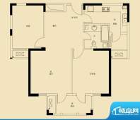 开元云龙谷G2-3户型 2室2厅1卫面积:98.00平米
