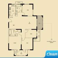 开元云龙谷G3户型 4室2厅2卫面积:145.00平米