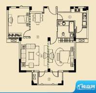 开元云龙谷XG2户型 2室2厅1卫面积:94.42平米