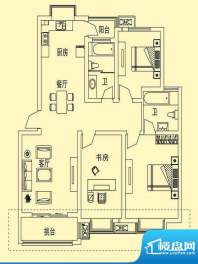 舜江碧水豪园B4户型图 3室2厅2面积:113.97平米