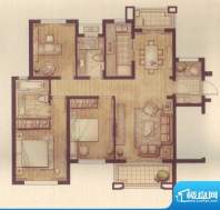 珑庭一期3、5#楼莫斯尔户型 3室面积:120.00平米