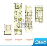 中城花桥国际别墅 户型图 4室2面积:193.68平米