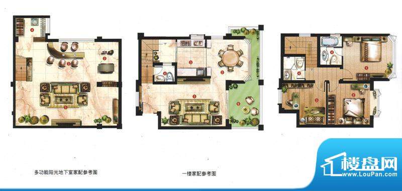 绿中海别墅A户型 3室3厅3卫1厨面积:181.47平米