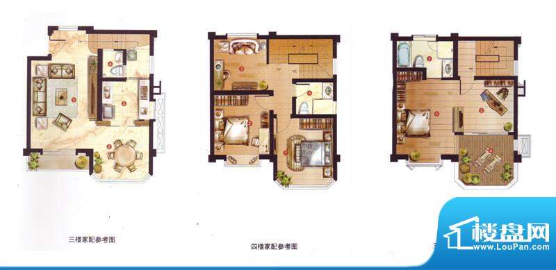 绿中海别墅C户型 4室3厅3卫1厨面积:164.78平米