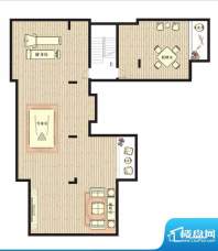 江南岸A-1户型地下一层 4室4厅面积:300.00平米