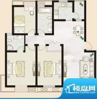 南城亲水佳苑C房型单片 3室1厅面积:123.00平米