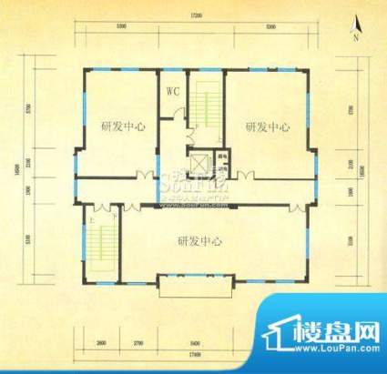 儒商公馆X1型独栋办公楼2F/3F/面积:250.00平米