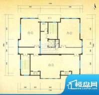 儒商公馆X1型独栋办公楼5F平面面积:250.00平米