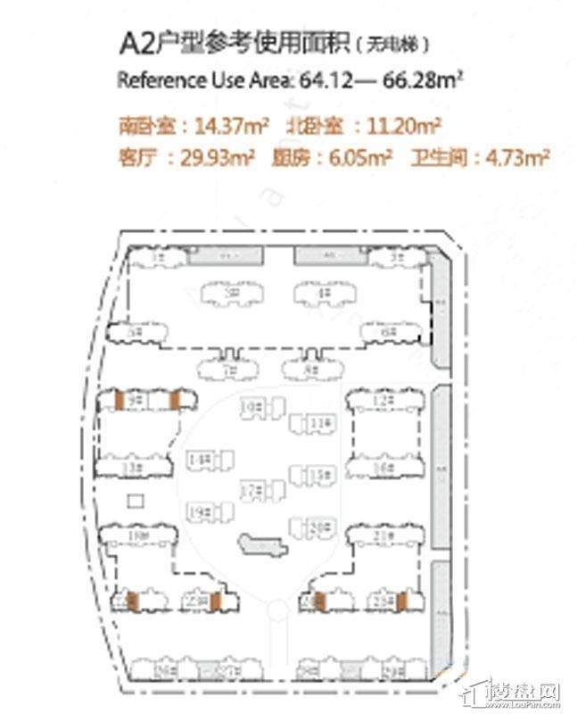 香树湾A2户型 规划图