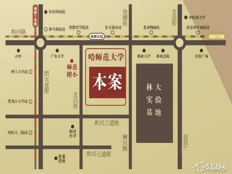 黑龙江现代文化艺术产业园区位图