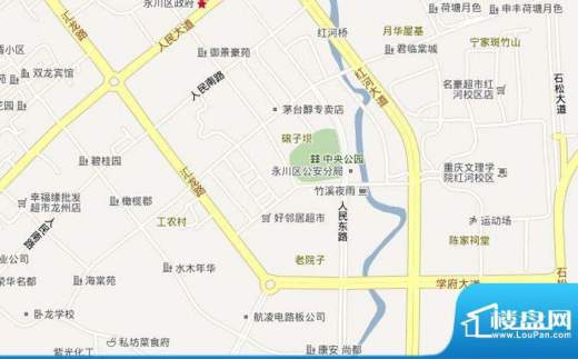 红河枫景三期交通图