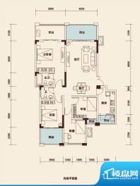 宇界维诗卡户型图二期8-11栋标面积:142.08平米